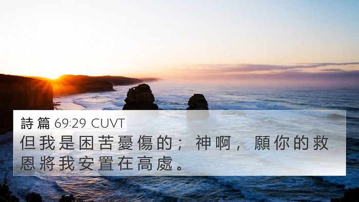 詩 篇 69:29 CUVT Bible Verse Image