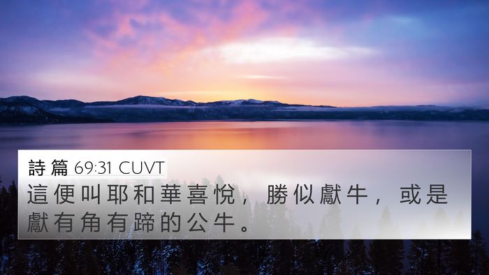 詩 篇 69:31 CUVT Bible Verse Image