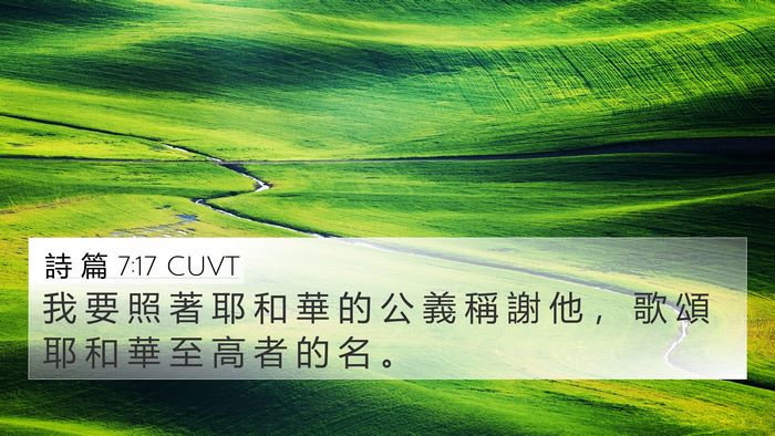 詩 篇 7:17 CUVT Bible Verse Image