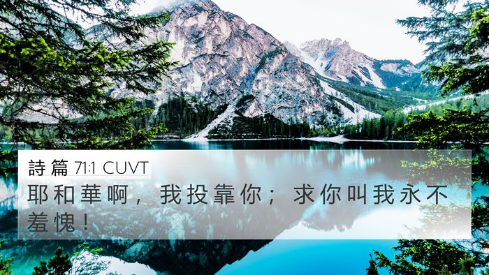 詩 篇 71:1 CUVT 4K Wallpaper - 耶 和 華 啊 ， 我 投 靠 你 ； 求 你 - 4K Wallpaper Bible Verse