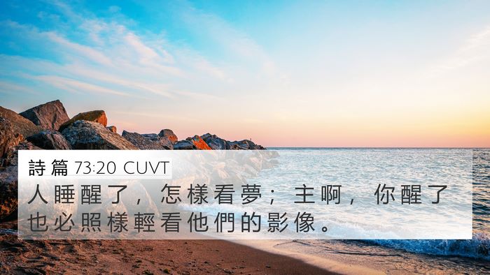 詩 篇 73:20 CUVT Bible Verse Image