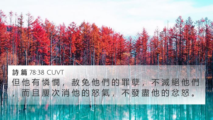 詩 篇 78:38 CUVT Bible Verse Image