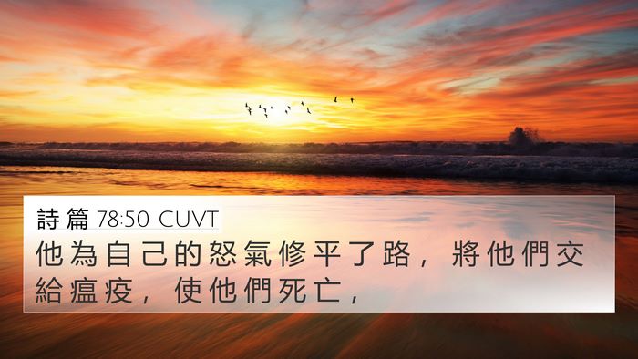 詩 篇 78:50 CUVT Bible Verse Image