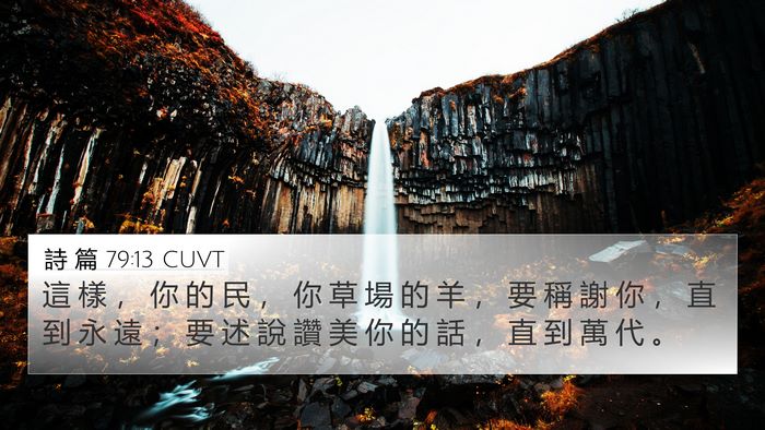 詩 篇 79:13 CUVT Bible Verse Image