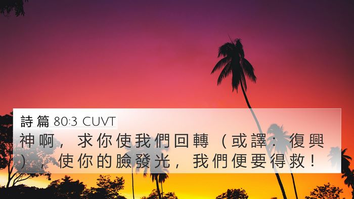 詩 篇 80:3 CUVT Bible Verse Image
