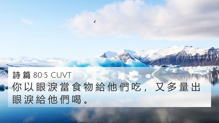 詩 篇 80:5 CUVT Bible Verse Image