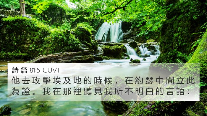 詩 篇 81:5 CUVT Bible Verse Image