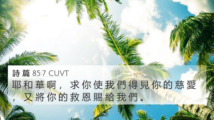 詩 篇 85:7 CUVT Bible Verse Image
