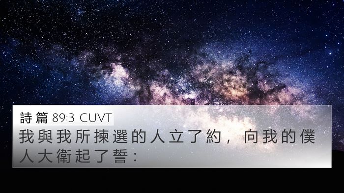 詩 篇 89:3 CUVT Bible Verse Image
