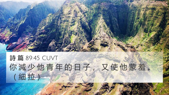 詩 篇 89:45 CUVT Bible Verse Image