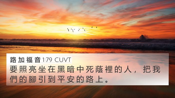 路 加 福 音 1:79 CUVT Bible Verse Image