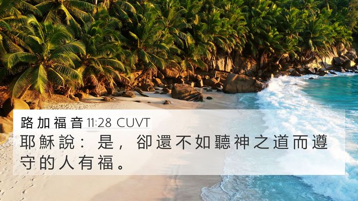 路 加 福 音 11:28 CUVT Bible Verse Image