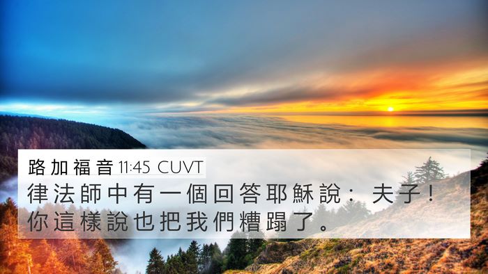 路 加 福 音 11:45 CUVT Bible Verse Image