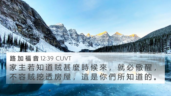路 加 福 音 12:39 CUVT Bible Verse Image