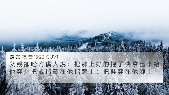 路 加 福 音 15:22 CUVT Bible Verse Image