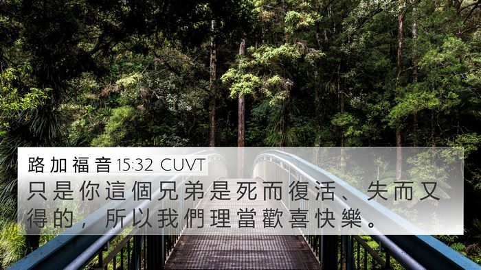 路 加 福 音 15:32 CUVT Bible Verse Image