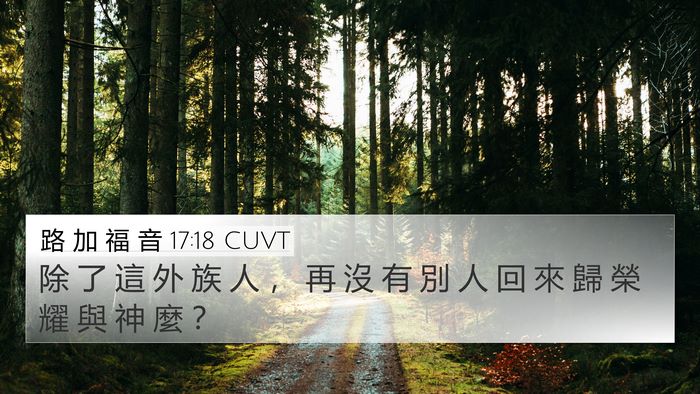 路 加 福 音 17:18 CUVT Bible Verse Image