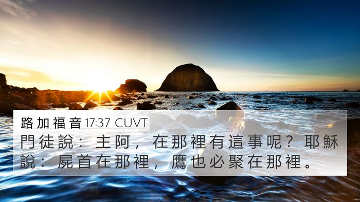 路 加 福 音 17:37 CUVT Bible Verse Image