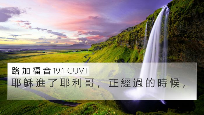 路 加 福 音 19:1 CUVT Bible Verse Image