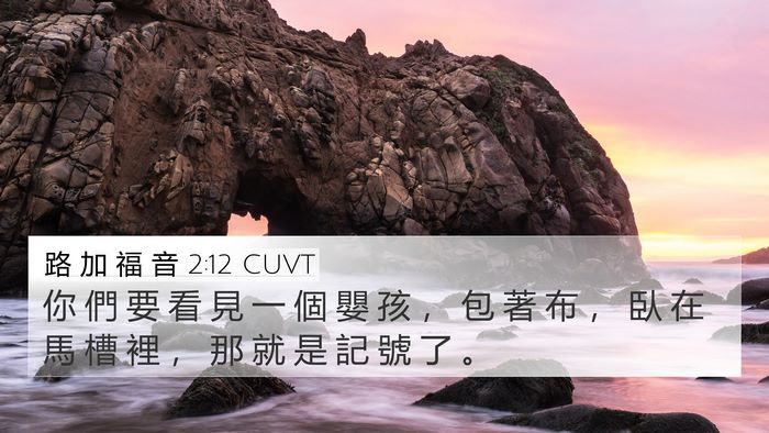 路 加 福 音 2:12 CUVT Bible Verse Image