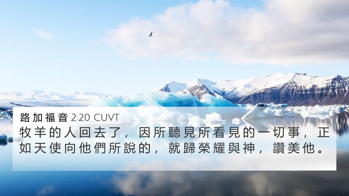 路 加 福 音 2:20 CUVT Bible Verse Image