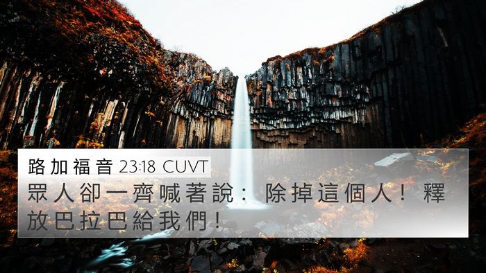 路 加 福 音 23:18 CUVT Bible Verse Image