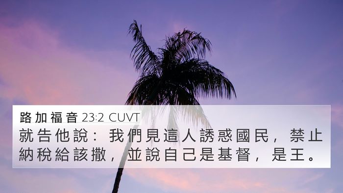 路 加 福 音 23:2 CUVT Bible Verse Image
