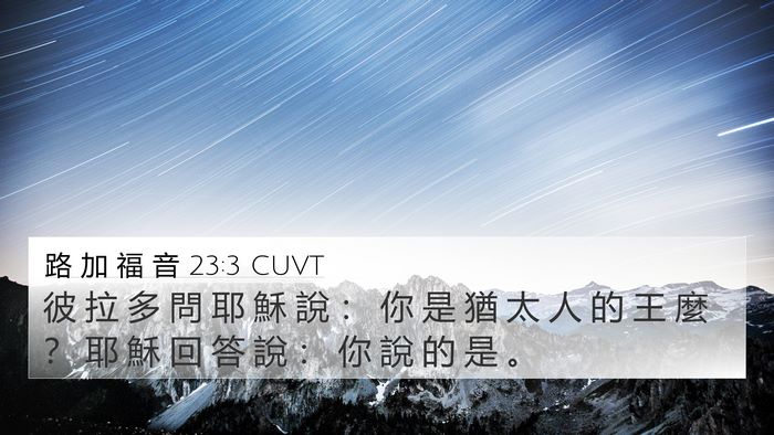 路 加 福 音 23:3 CUVT Bible Verse Image