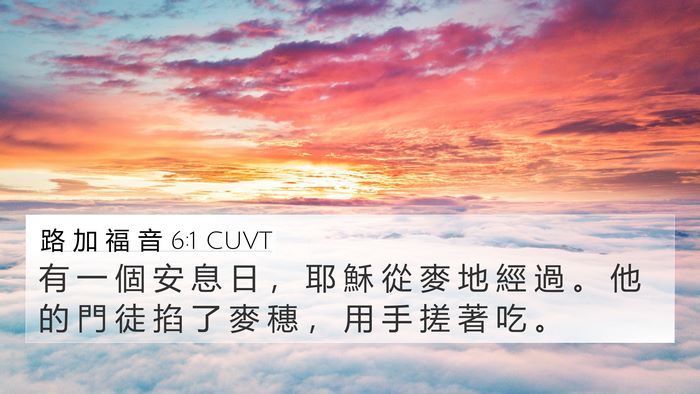 路 加 福 音 6:1 CUVT Bible Verse Image