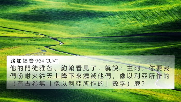 路 加 福 音 9:54 CUVT Bible Verse Image