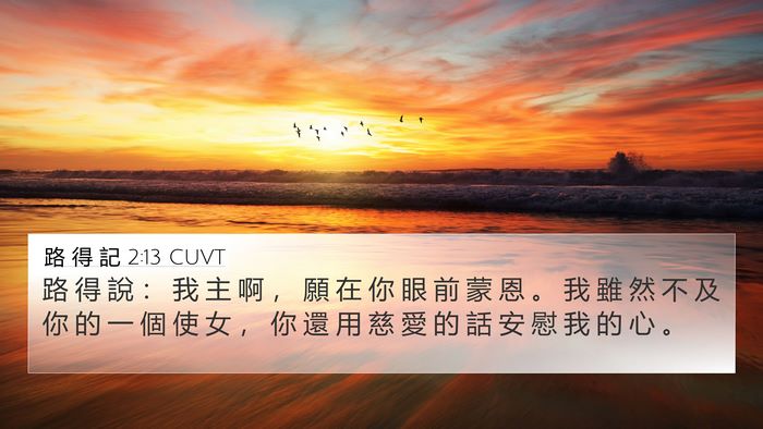 路 得 記 2:13 CUVT Bible Verse Image