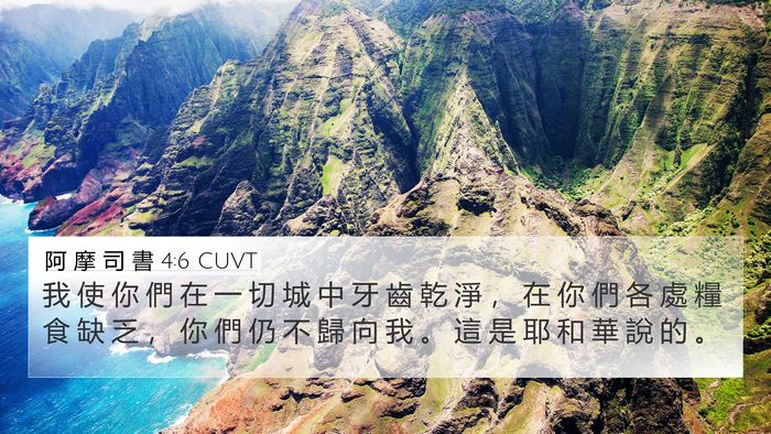 阿 摩 司 書 4:6 CUVT Bible Verse Image