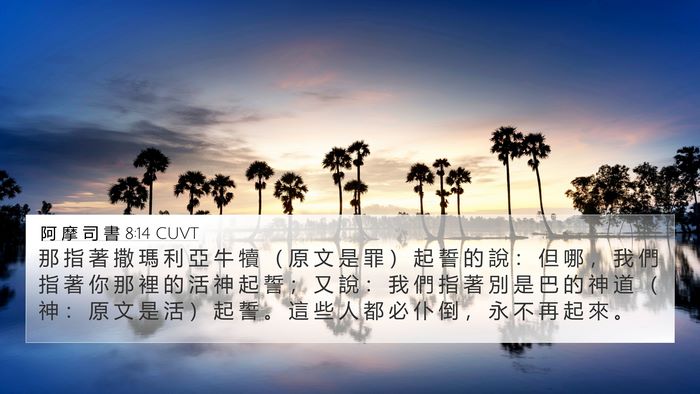 阿 摩 司 書 8:14 CUVT Bible Verse Image