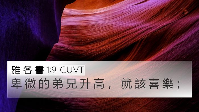 雅 各 書 1:9 CUVT Bible Verse Image