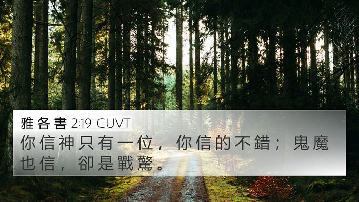 雅 各 書 2:19 CUVT Bible Verse Image