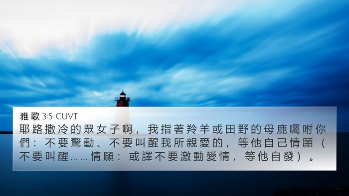雅 歌 3:5 CUVT Bible Verse Image
