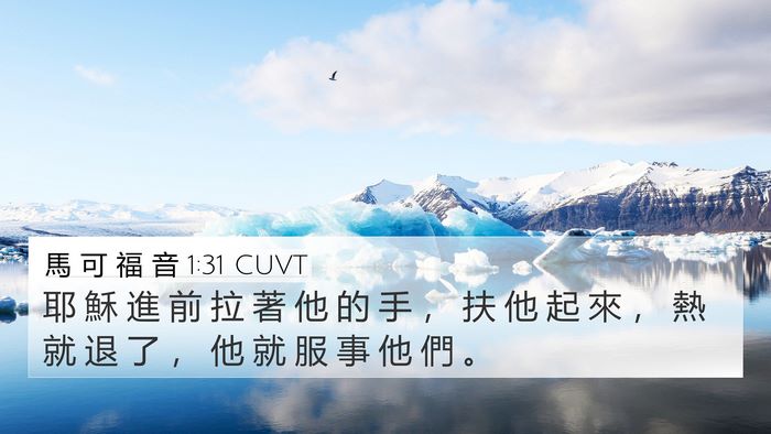 馬 可 福 音 1:31 CUVT Bible Verse Image