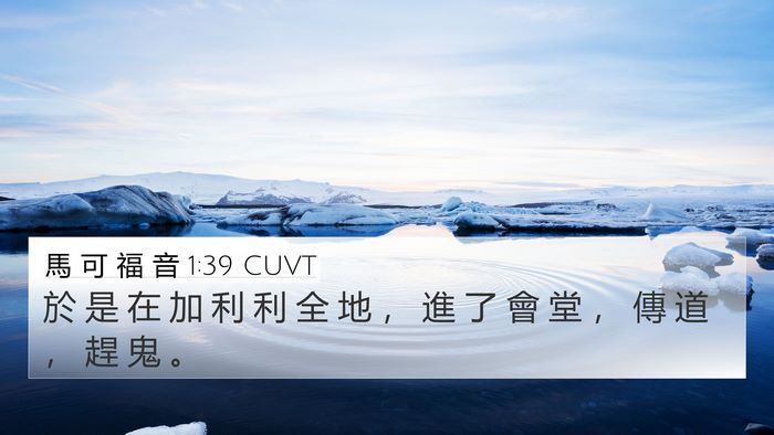馬 可 福 音 1:39 CUVT Bible Verse Image