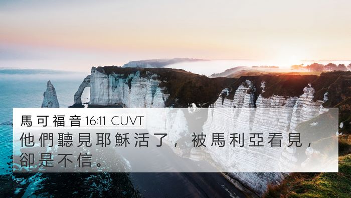 馬 可 福 音 16:11 CUVT Bible Verse Image