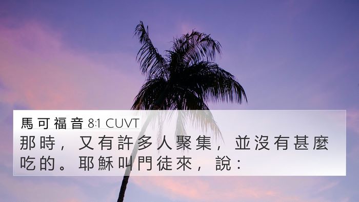 馬 可 福 音 8:1 CUVT 4K Wallpaper - 那 時 ， 又 有 許 多 人 聚 集 ， 並 - 4K Wallpaper Bible Verse