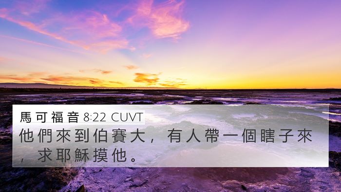 馬 可 福 音 8:22 CUVT Bible Verse Image