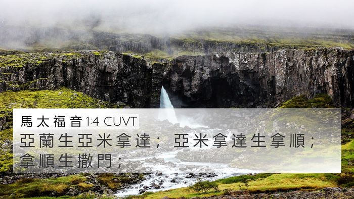 馬 太 福 音 1:4 CUVT Bible Verse Image