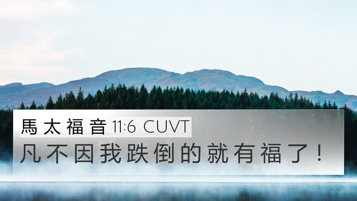 馬 太 福 音 11:6 CUVT Bible Verse Image