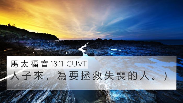 馬 太 福 音 18:11 CUVT 4K Wallpaper - 人 子 來 ， 為 要 拯 救 失 喪 的 人 - 4K Wallpaper Bible Verse