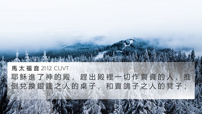 馬 太 福 音 21:12 CUVT Bible Verse Image