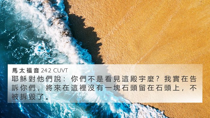 馬 太 福 音 24:2 CUVT Bible Verse Image