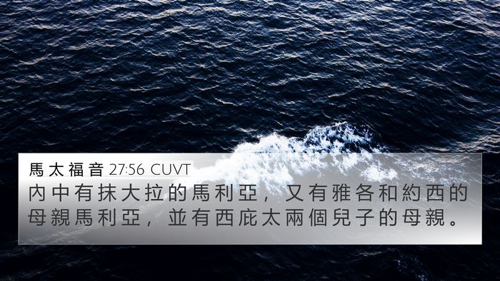 馬 太 福 音 27:56 CUVT Bible Verse Image