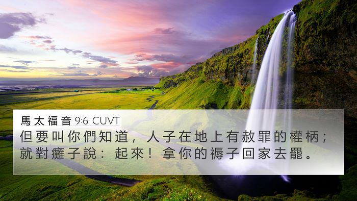 馬 太 福 音 9:6 CUVT 4K Wallpaper - 但 要 叫 你 們 知 道 ， 人 子 在 地 - 4K Wallpaper Bible Verse