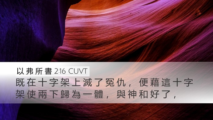 以 弗 所 書 2:16 CUVT Bible Verse Image