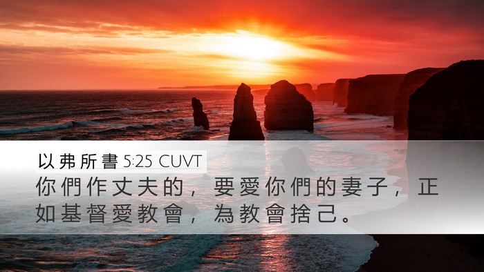 以 弗 所 書 5:25 CUVT Bible Verse Image